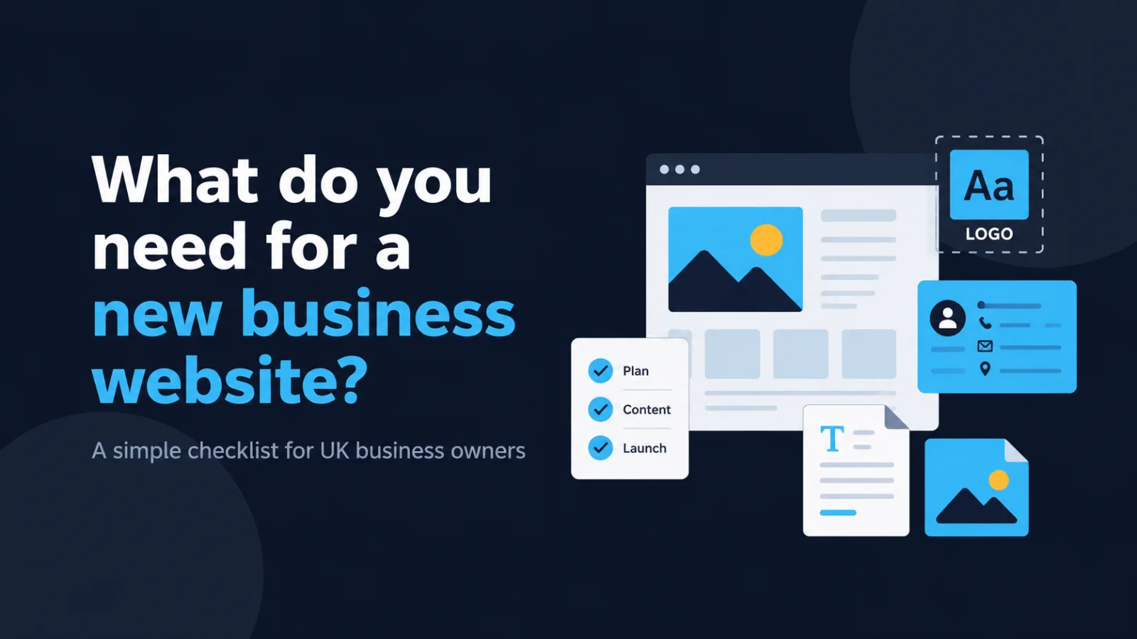 What do I need for a business website